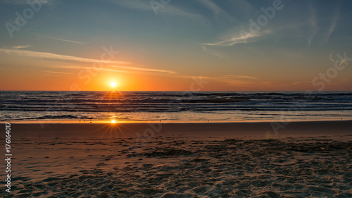 Sunburst Sunset Reflection