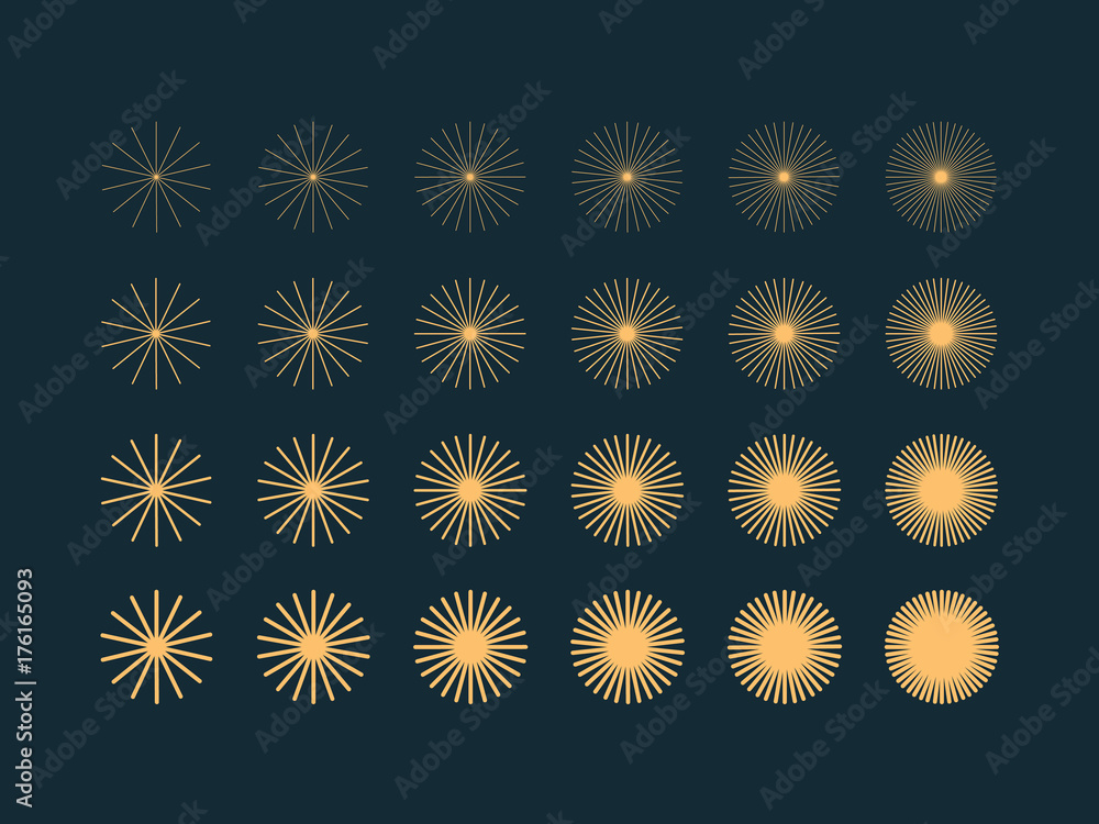Vintage sunburst