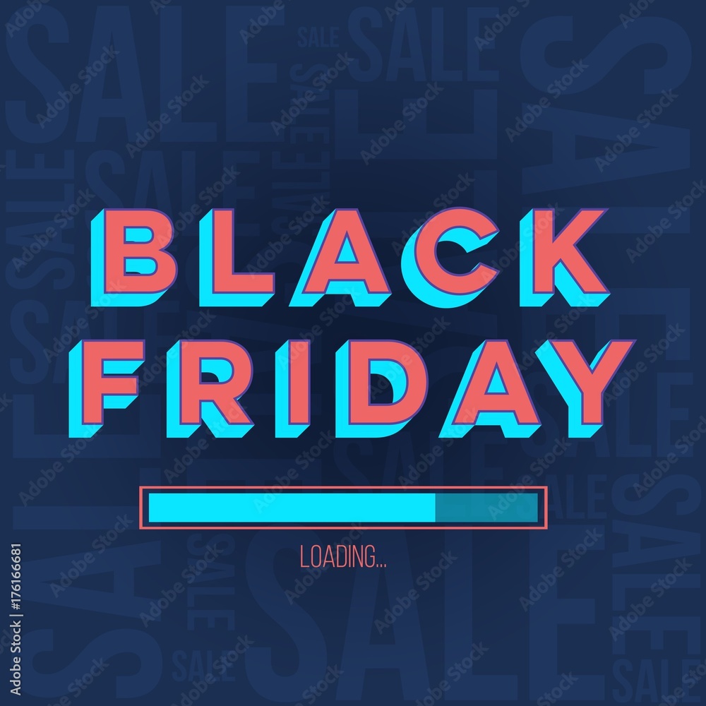 Fototapeta premium Abstract vector black friday sale layout background. For art template design, list, page, mockup brochure style, banner, idea, cover, booklet, print, flyer, book, blank, card, ad, sign, poster, badge.