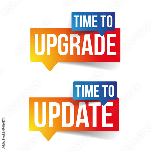 Time to upgrade update sign label