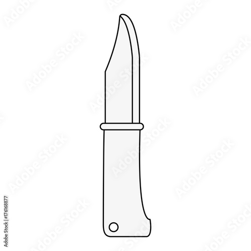 camping knife icon image vector illustration design