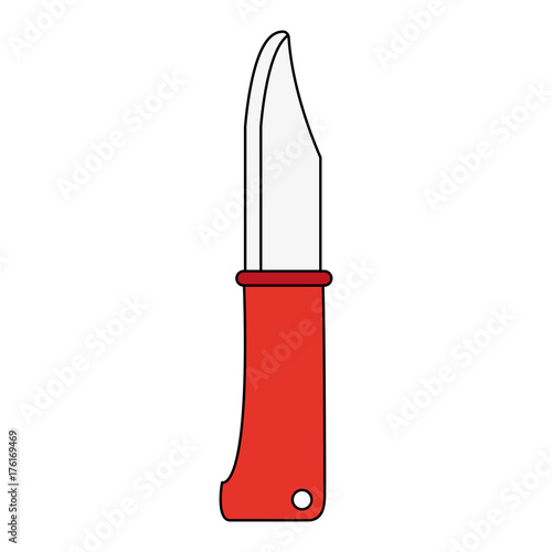 camping knife icon image vector illustration design