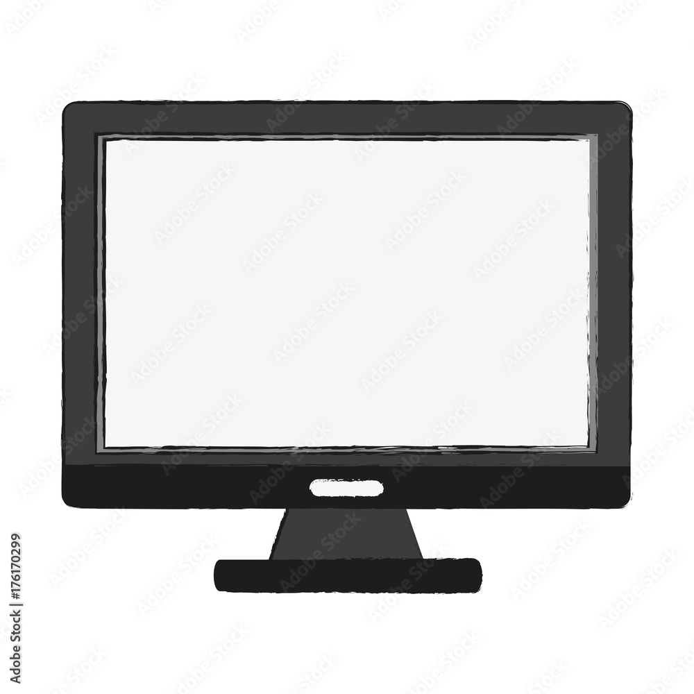 Computer screen monitor icon vector illustration graphic design Computer screen monitor icon vector illustration graphic design