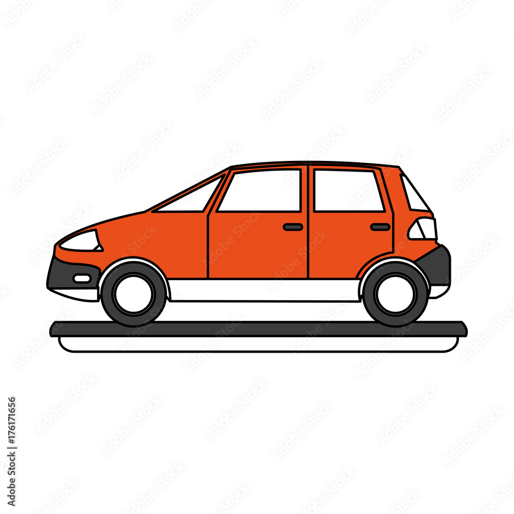 Fototapeta premium Car vehicle isolated icon vector illustration graphic design