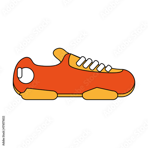 Cyclist sneaker isolated icon vector illustration graphic design