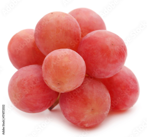 Organic red grapes