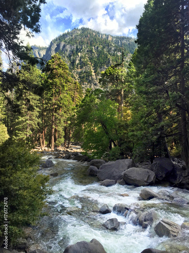 Merced River, Yosemite Valley in Yosemite National Park, USA © zefart