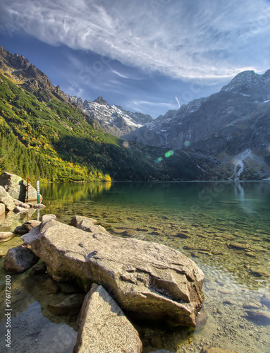 Fototapeta Naklejka Na Ścianę i Meble -  Morskie Oko lake in the Tatra Mountains, Zakopane, Poland