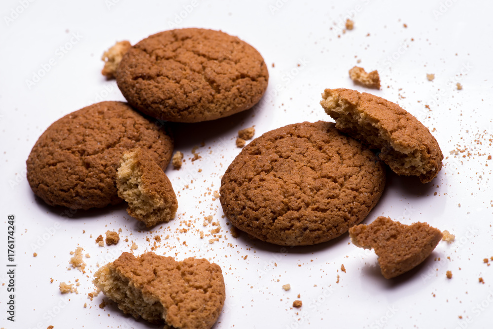 oatmeal cookies closeup oatmeal cookies closeup