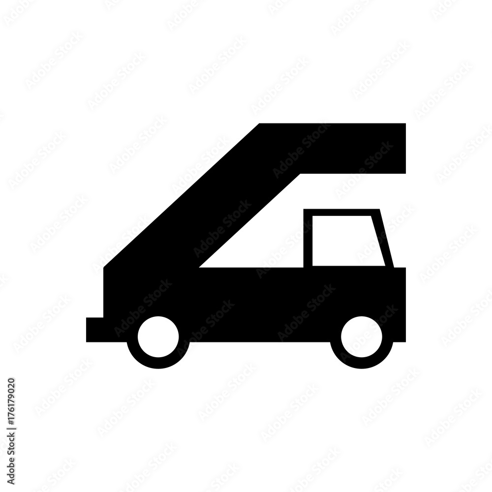 Gangway of plane gangplank icon Gangway of plane gangplank icon