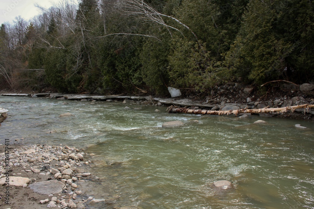 Obraz premium The Rouge River In Early Spring