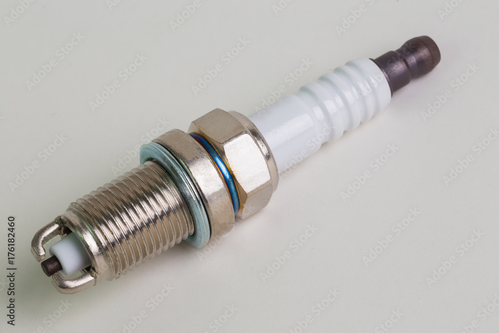 sparking plug on white background sparking plug on white background