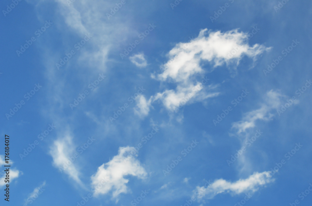 blue sky with clouds