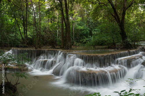 Hua Mae Kamin Waterfall  Kanchanaburi  Thailand