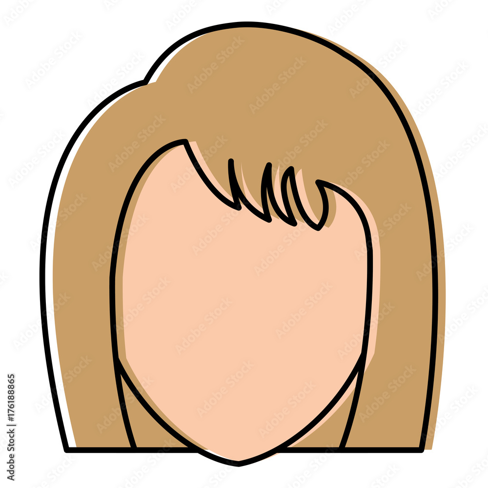 beautiful woman head avatar character beautiful woman head avatar character