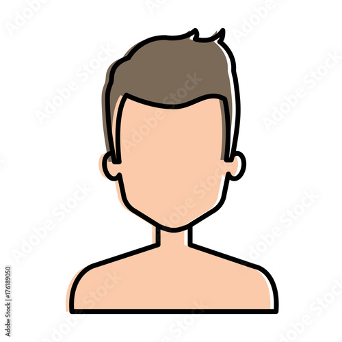 young man shirtless avatar character