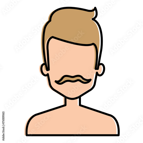 young man shirtless avatar character