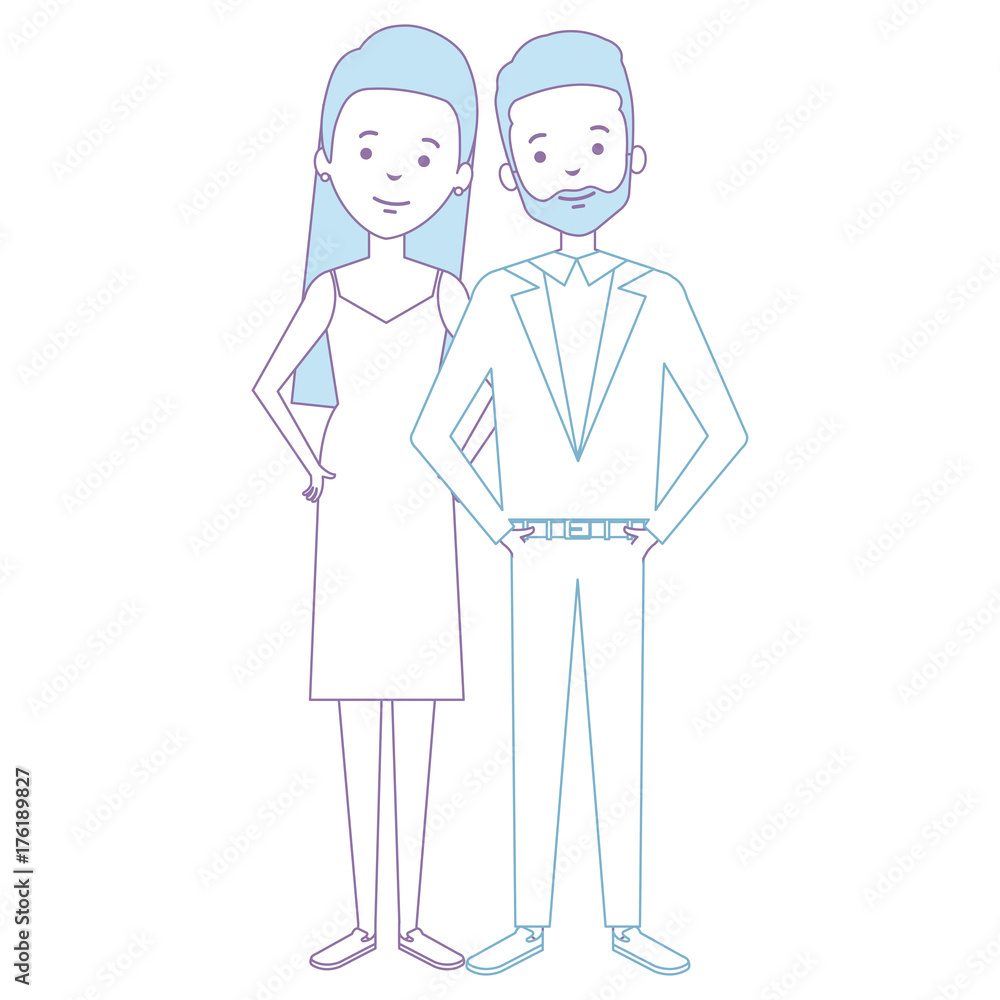 lovers couple avatars character vector illustration design lovers couple avatars character vector illustration design