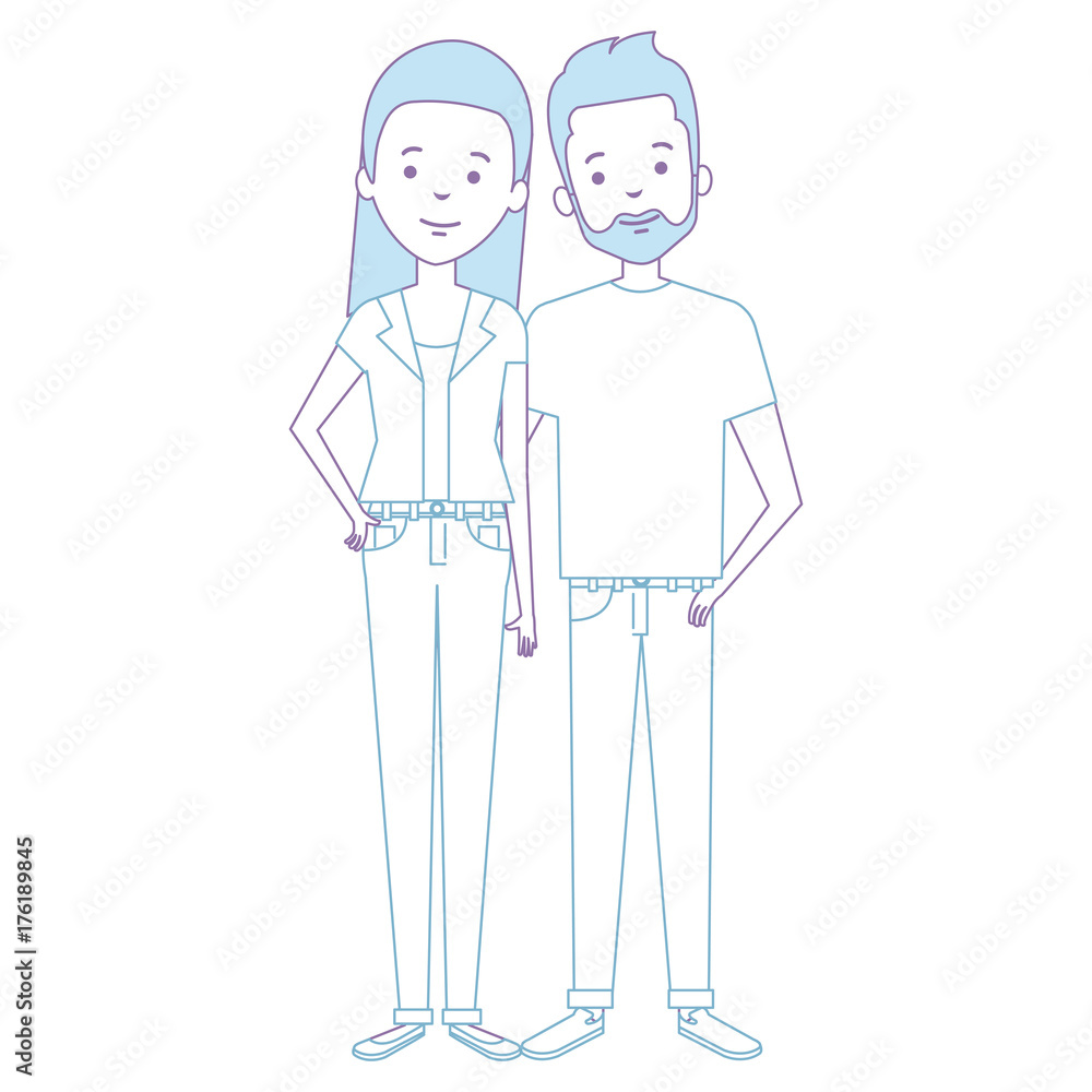 lovers couple avatars character vector illustration design lovers couple avatars character vector illustration design