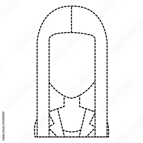 beautiful businesswoman avatar character vector illustration design