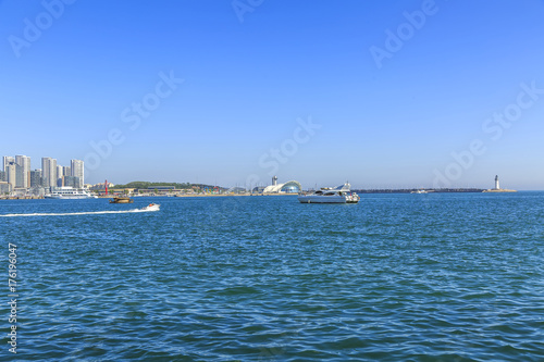 Architectural landscape and skyline of Qingdao