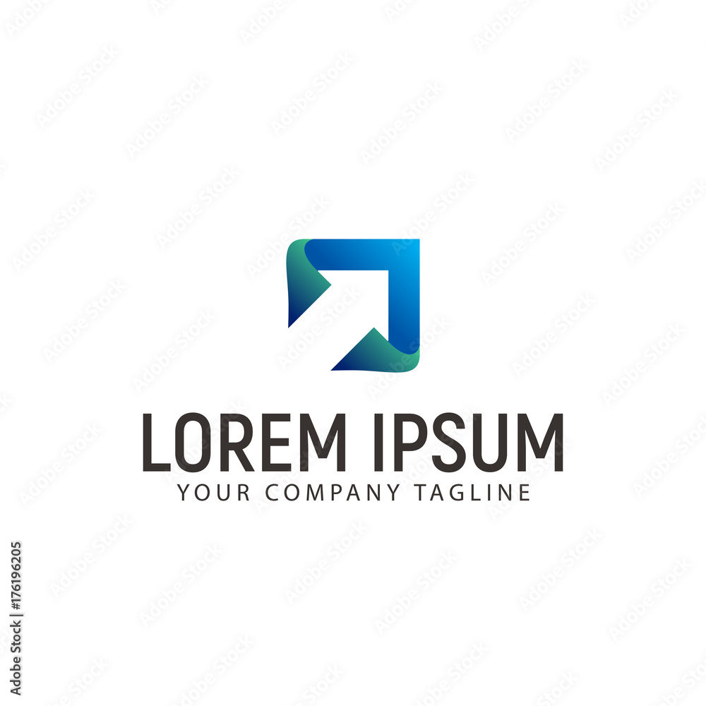 square arrow logo design concept template square arrow logo design concept template