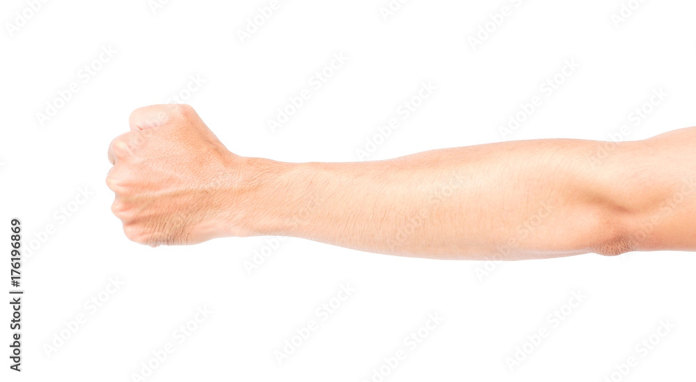 Man arm skin with blood veins on white background, health care and medical concept - obrazy, fototapety, plakaty 