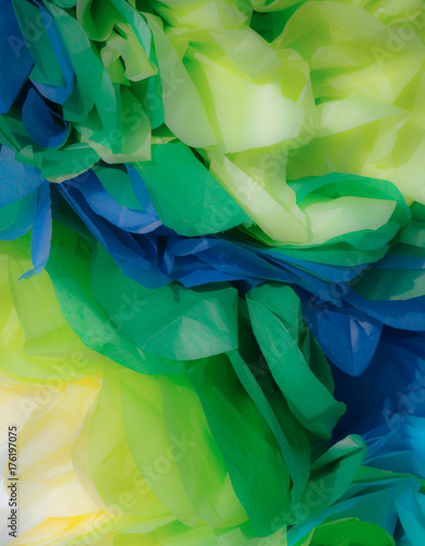 Closeup of a Tissue Paper Flower