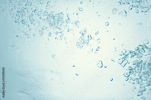 underwater air bubbles texture light blue background