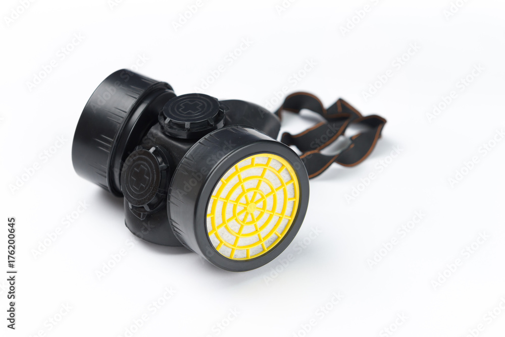 Respirator - Multi-purpose mask isolated on white background Respirator - Multi-purpose mask isolated on white background