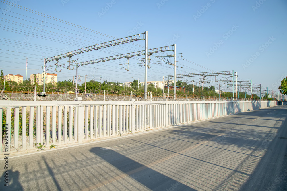 Obraz premium Rail wall