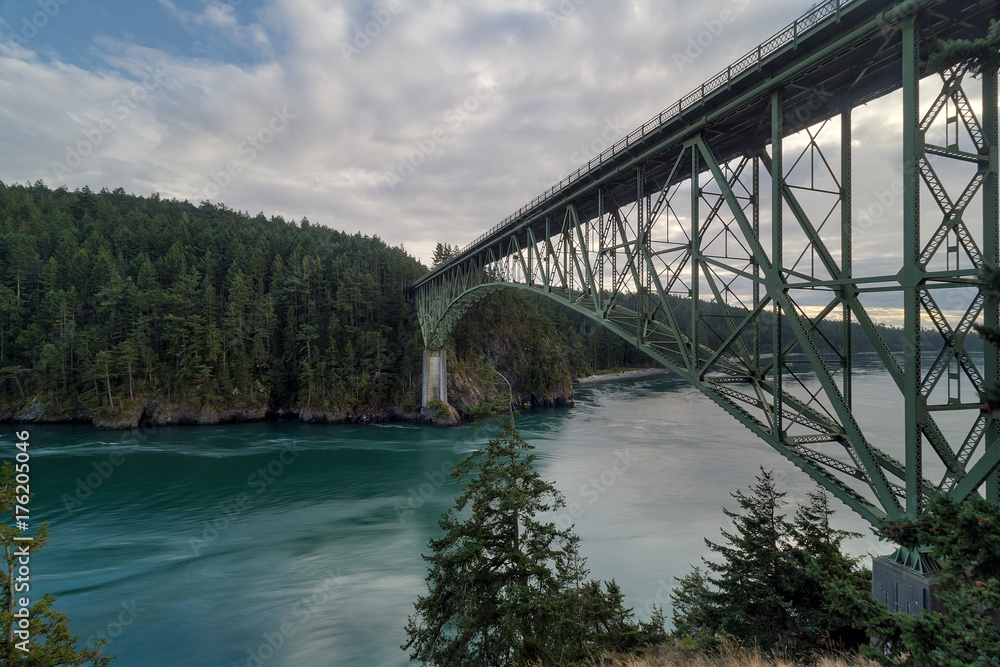 Deception Pass Bridge in Washington state America