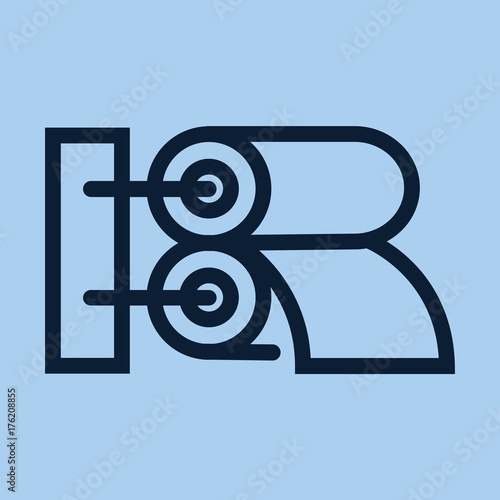 Rolling machine icon