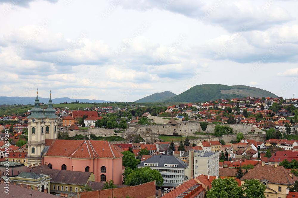 fortress Eger Hungary cityscape
