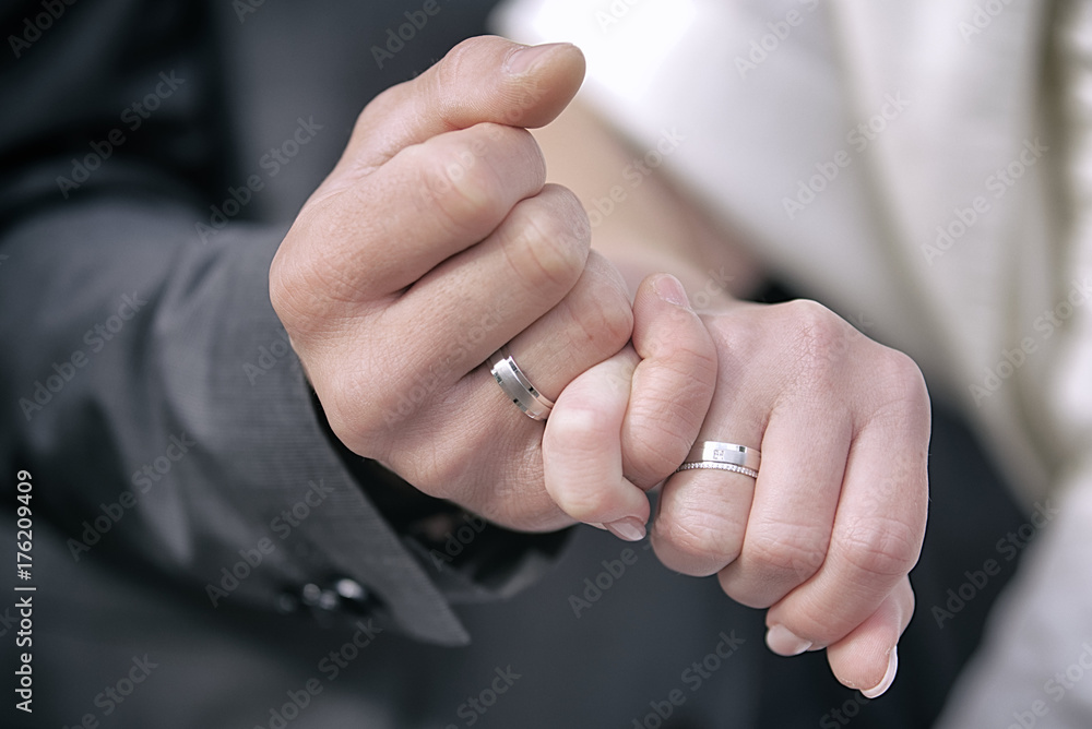 Ring, Hochzeitsring mit Schattenwurf -Herz