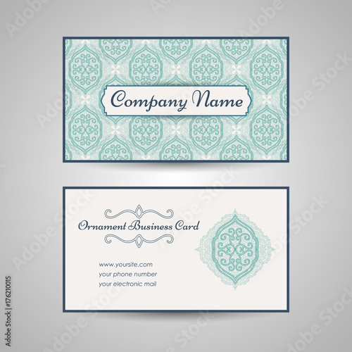 Arabic style business card template (ID: 176210015)