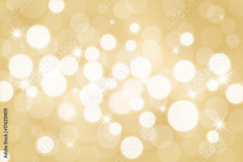 Gold bokeh background, festive pattern