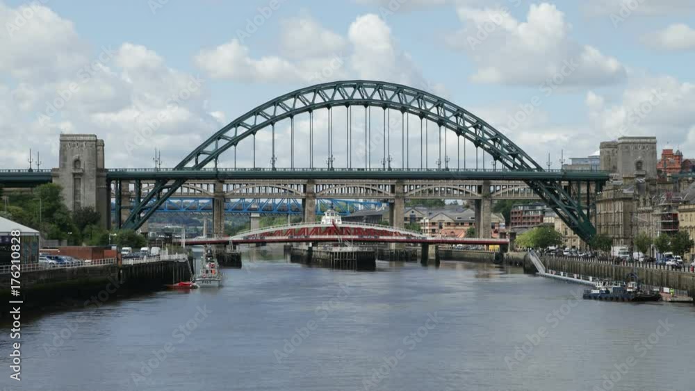 Timelapse of the Tyne Bridge in Newcastle, England Timelapse of the Tyne Bridge in Newcastle, England