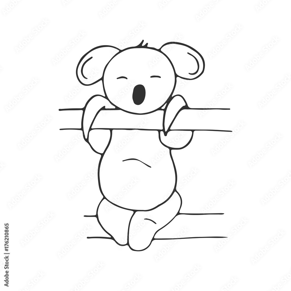 Cute koala. Nursery art. Stock Vector Adobe Stock