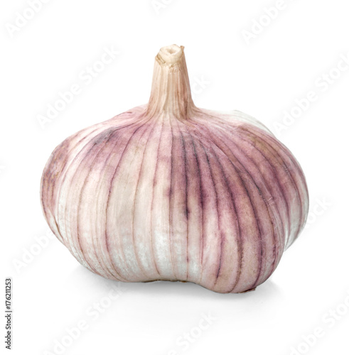 garlic isolated on white background.