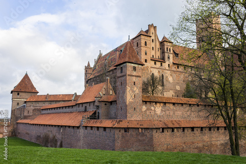 The Castle of the Teutonic Order in Malbork, Poland. A World Heritage Site since 1997