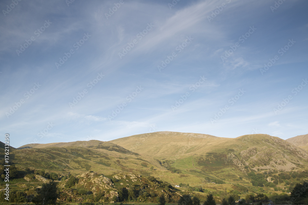 Obraz premium Mountains Peak outside Llanberis; Snowdonia; Wales