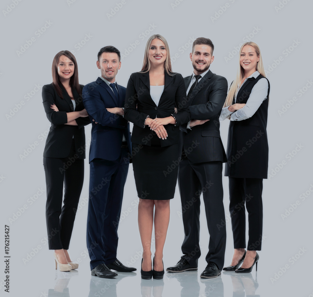 Successfull busines team isolated on white background Successfull busines team isolated on white background