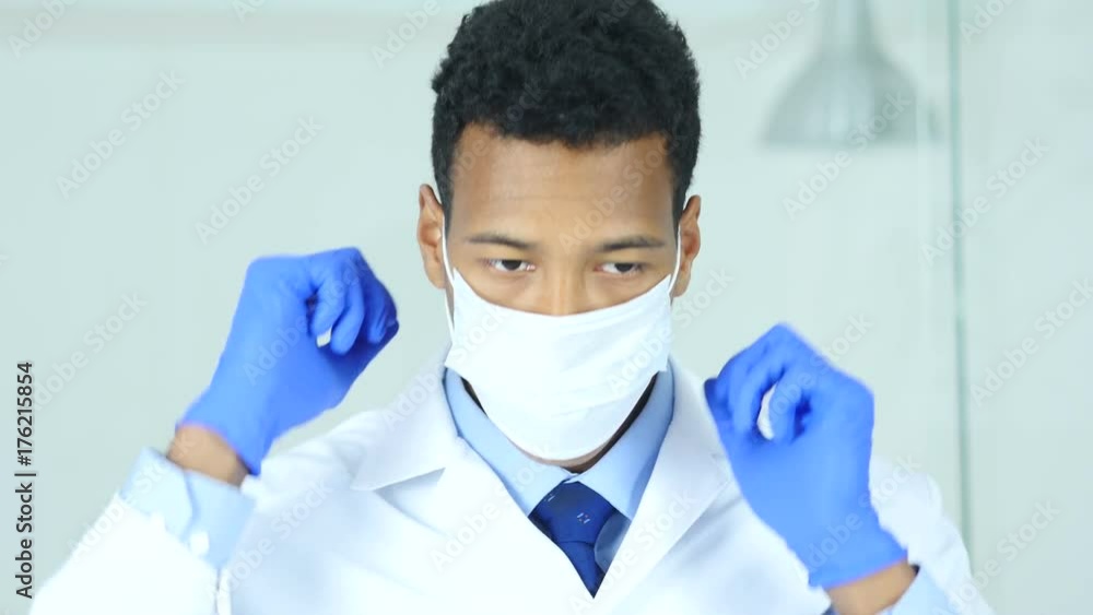 Close Up of Reseach Scientist, Doctor in Mask Close Up of Reseach Scientist, Doctor in Mask