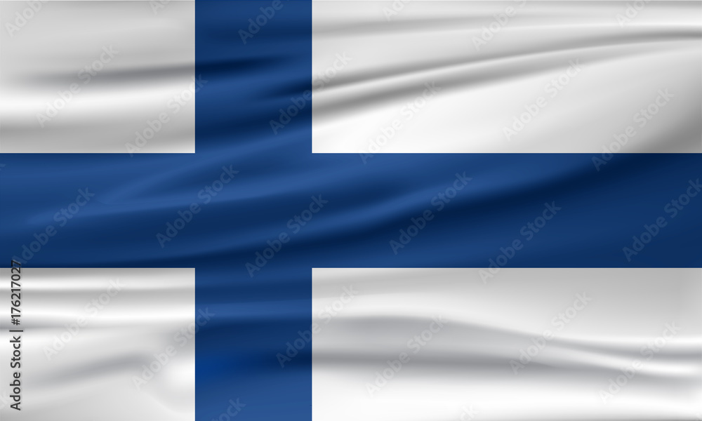 Vector flag of Finland. Vector illustration Vector flag of Finland. Vector illustration