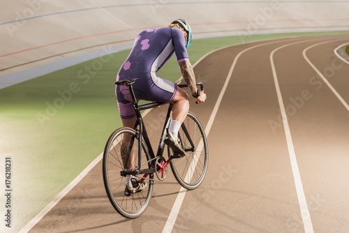 cyclist riding bicycle on cycle race track © LIGHTFIELD STUDIOS