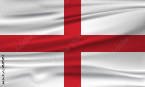 Vector flag of England. Vector illustration