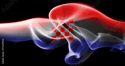 Croatia national smoke flag