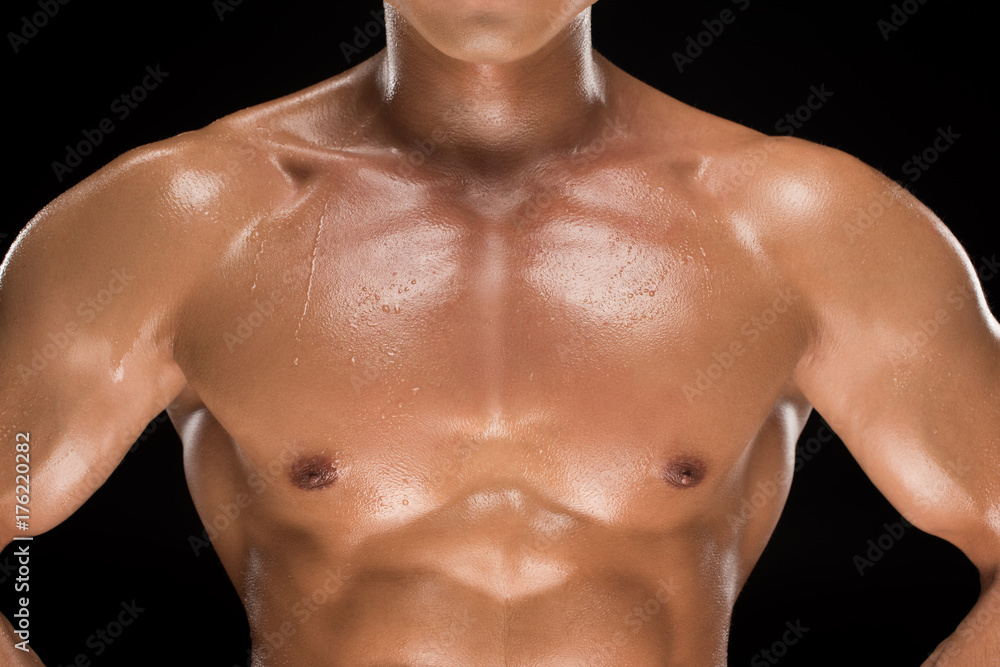 Fototapeta premium shirtless muscular man