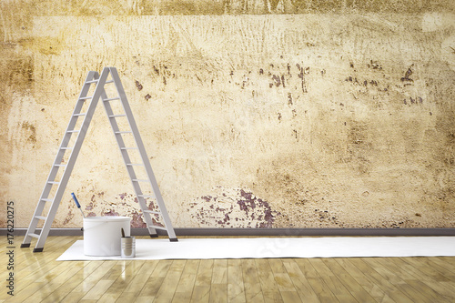 Fotografia a room with a wall to redecorate